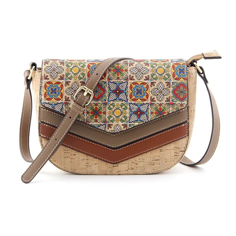 Bolso bandolera de corcho diario informal de moda