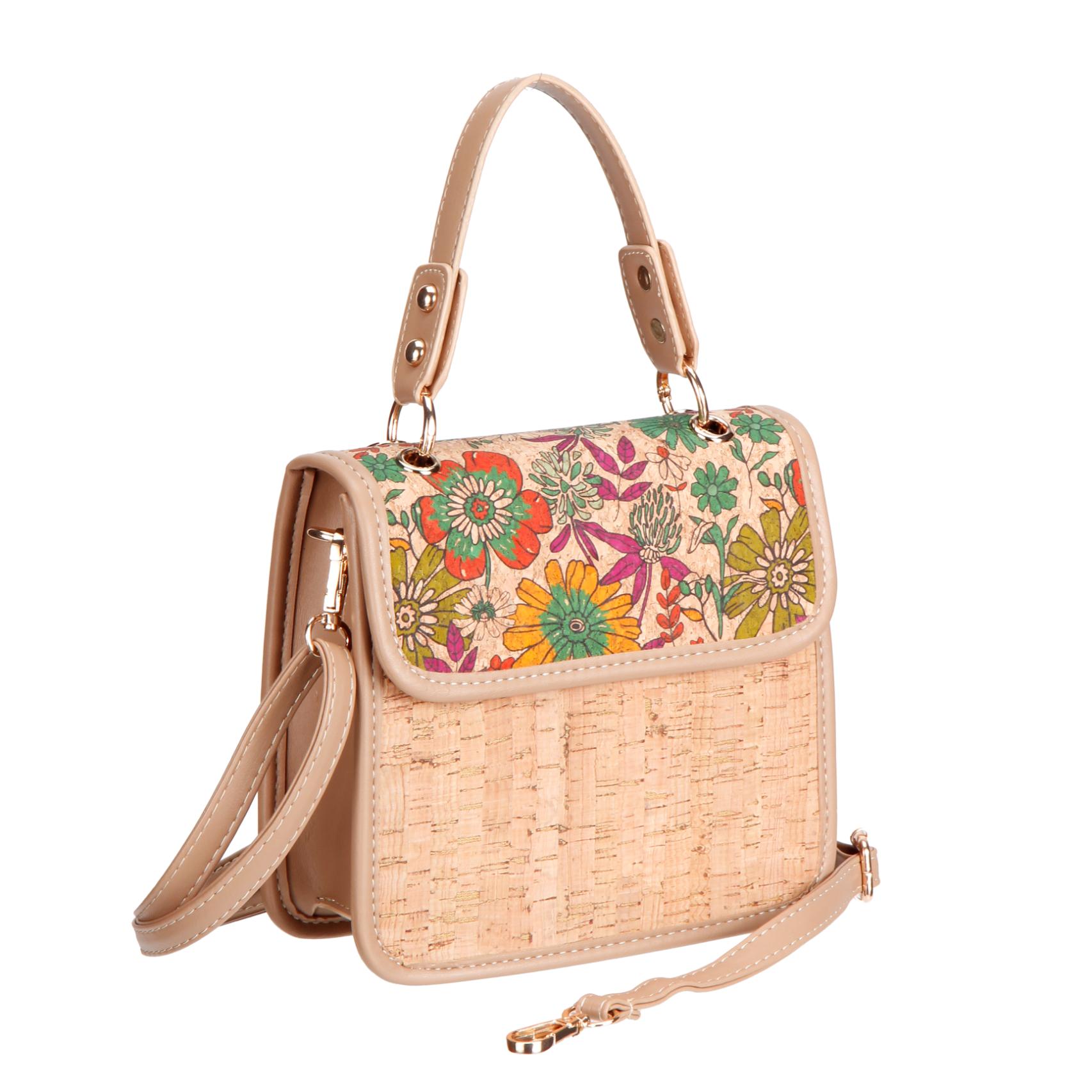 Mini bolso cruzado ligero de corcho vertical