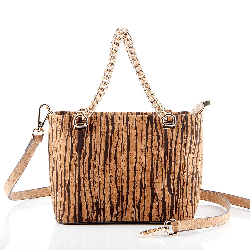 Bolso de hombro mini compacto de corcho