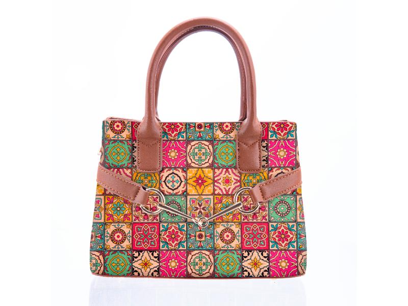 Bolso de corcho minimalista y elegante para mujer
