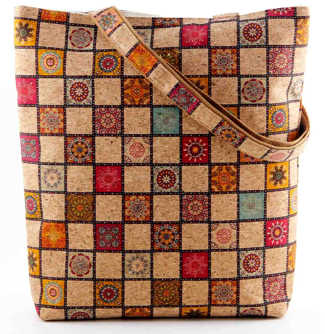 Bolso shopping minimalista de corcho natural