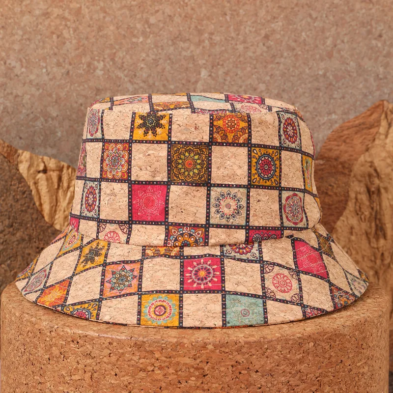 Sombrero de protección solar de corcho suave de ala ancha